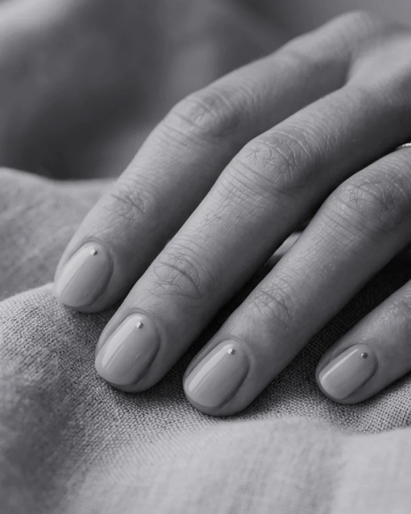 Black French Tips Style 4: Soft Focus Cloud Blend