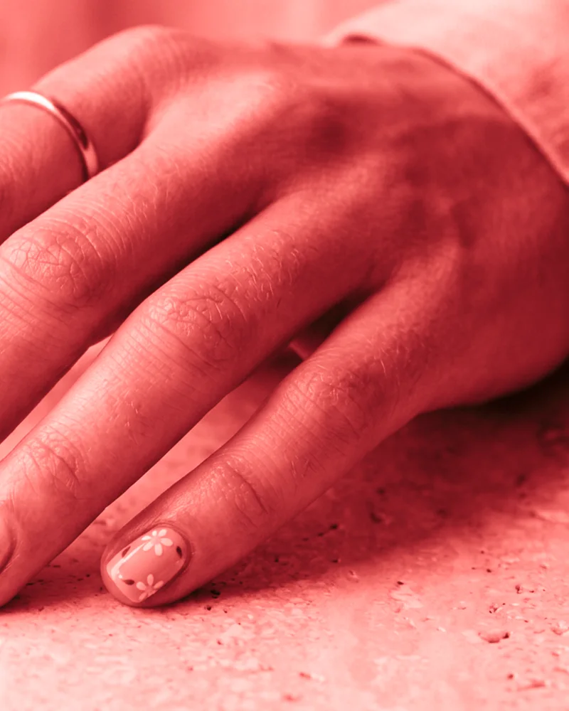 Colored French Tips Style 1: Chiffon Pink Gradient