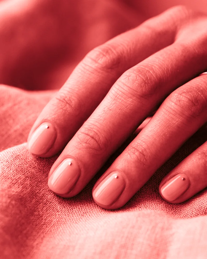 Colored French Tips Style 18: Midnight Gloss Contrast on almond nails