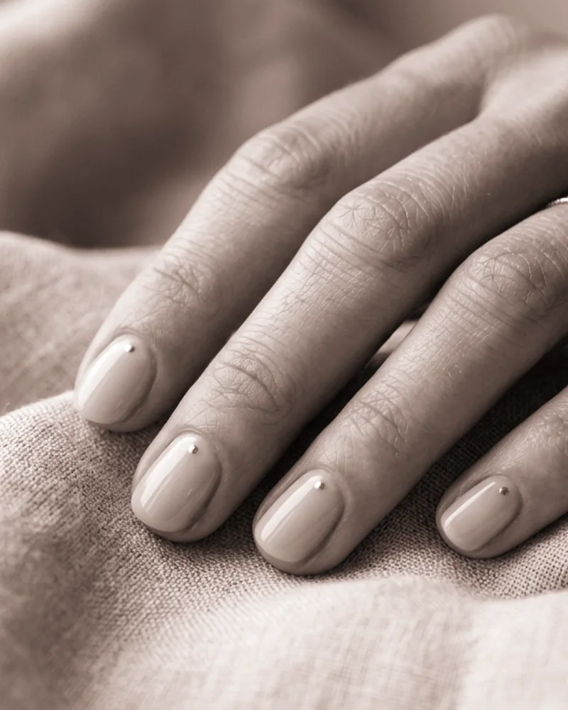 Line Art Nails Style 4: Satin Matte Velvet Base