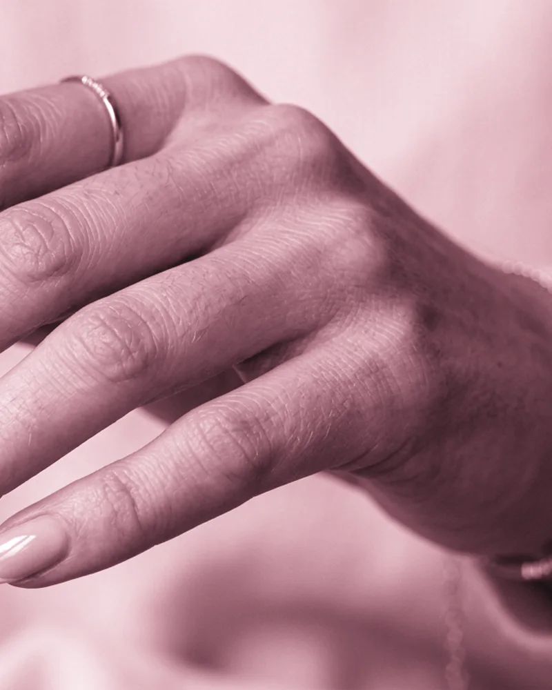 Pink Nails Style 1: Negative Space Cutout