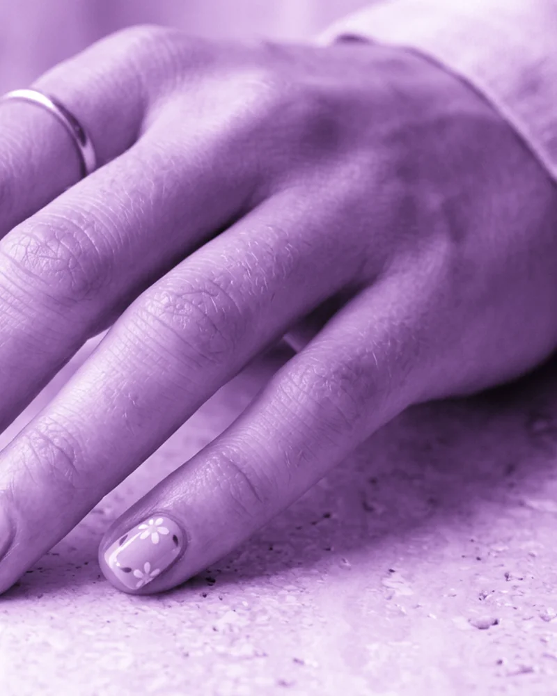 Purple Nails Style 1: Chiffon Pink Gradient